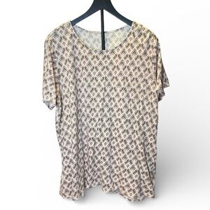 Pure Jill Scoop-neck Elliptical Tee